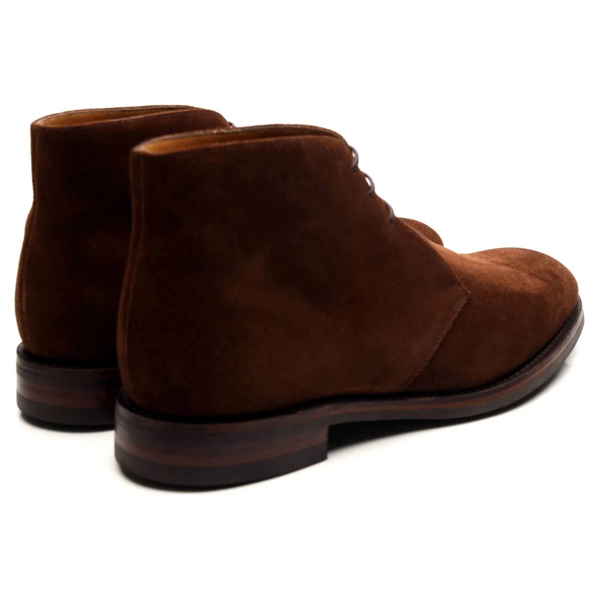 1880 'Kempton' Brown Suede Chukka Boots UK 8.5 F