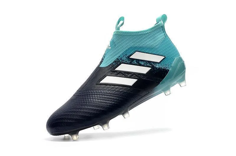 Adidas ACE FG Soccer Cleats Shoes Blue Skyblue White