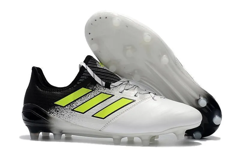 Adidas ACE FG Soccer Cleats Shoes White Black Green