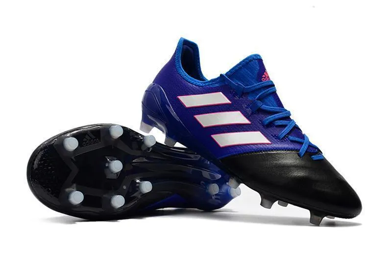 Adidas ACE Series FG Soccer Cleats Shoes Blue Black White