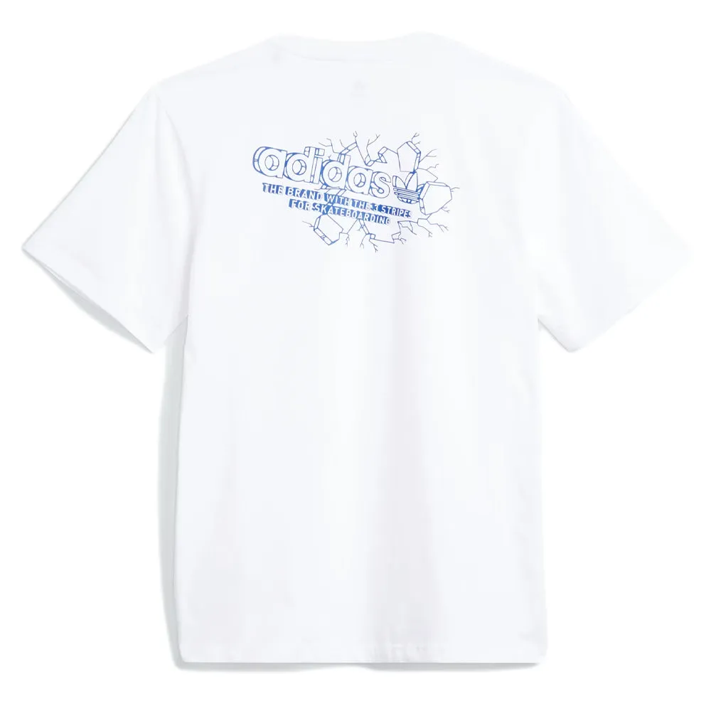 adidas - Breakthrough Tee (White/Royal Blue)