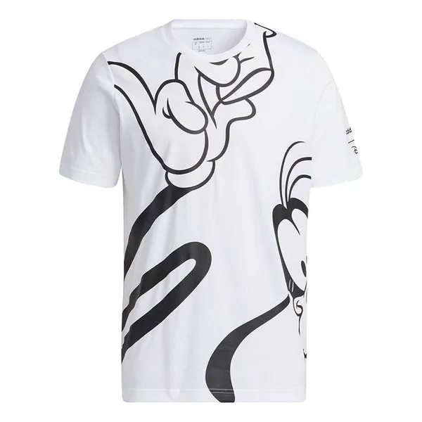 adidas neo x Disney U Mf Tee 1 Goofy Print Short Sleeves T Shirt Men's White, white