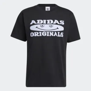 ADIDAS ORIGINALS MEN’S SMILE TEE- BLACK