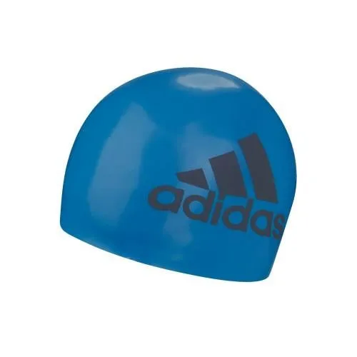 Adidas Silicone Graphic Swim Cap - Royal/Navy