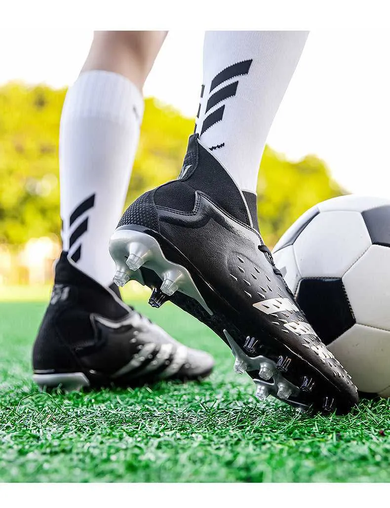 Adult High-Top Soccer Cleats for Pro Matches