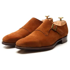 'Ashton' Tan Brown Suede Monk Strap UK 6 E