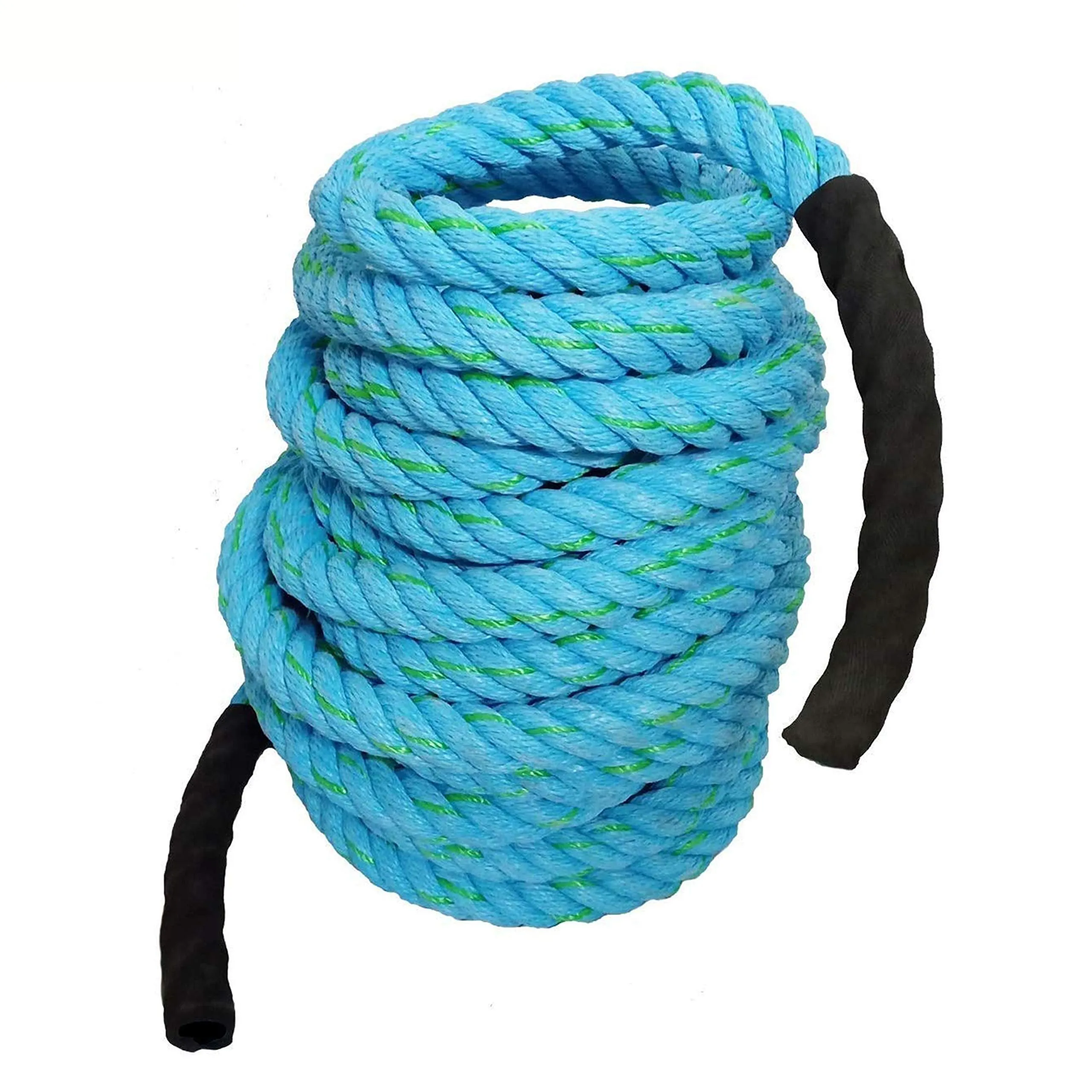 AZUKA® Ultimate Fitness Strength Training Battle Rope 1.5 inch 40ft (Ocean Blue),Weight-7.9kg