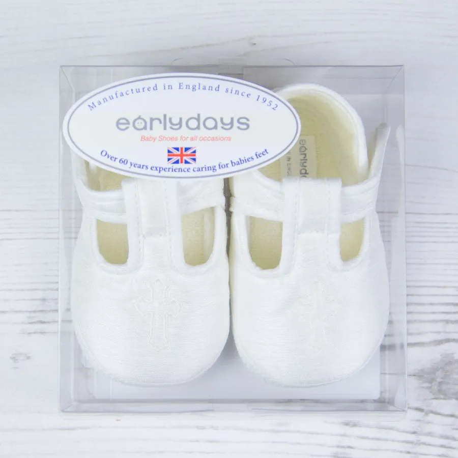 Baypods/Early Days Christening Shoes - Ivory E034