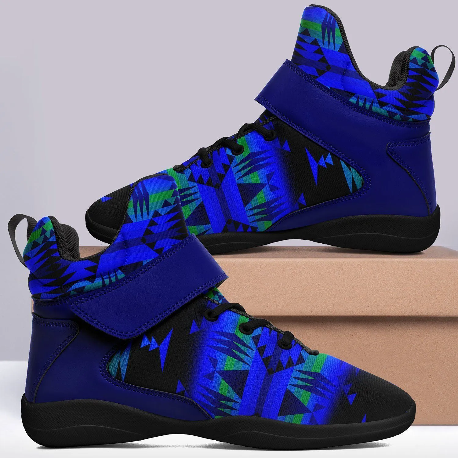 Between the Blue Ridge Mountains Ipottaa Basketball / Sport High Top Shoes - Black Sole