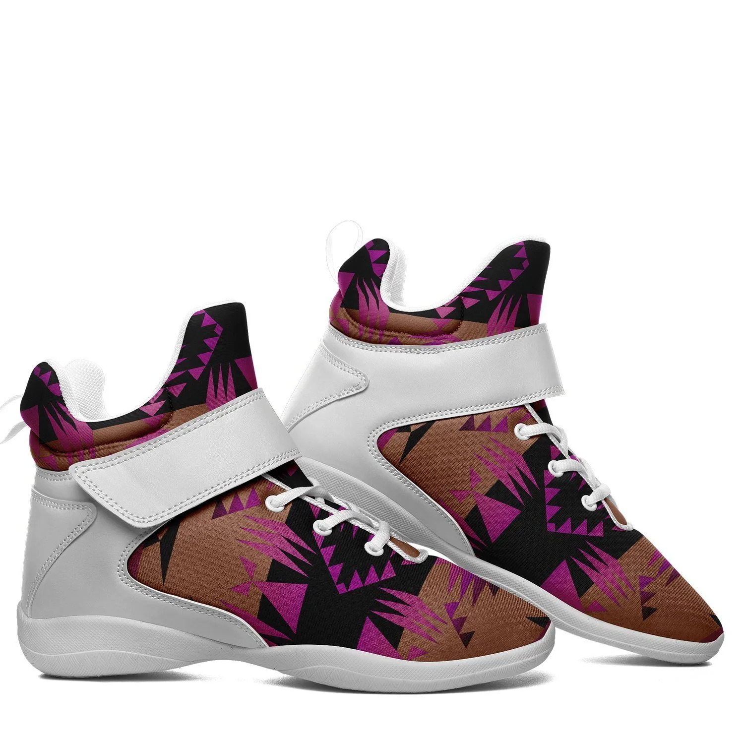 Between the Mountains Berry Ipottaa Basketball / Sport High Top Shoes - White Sole