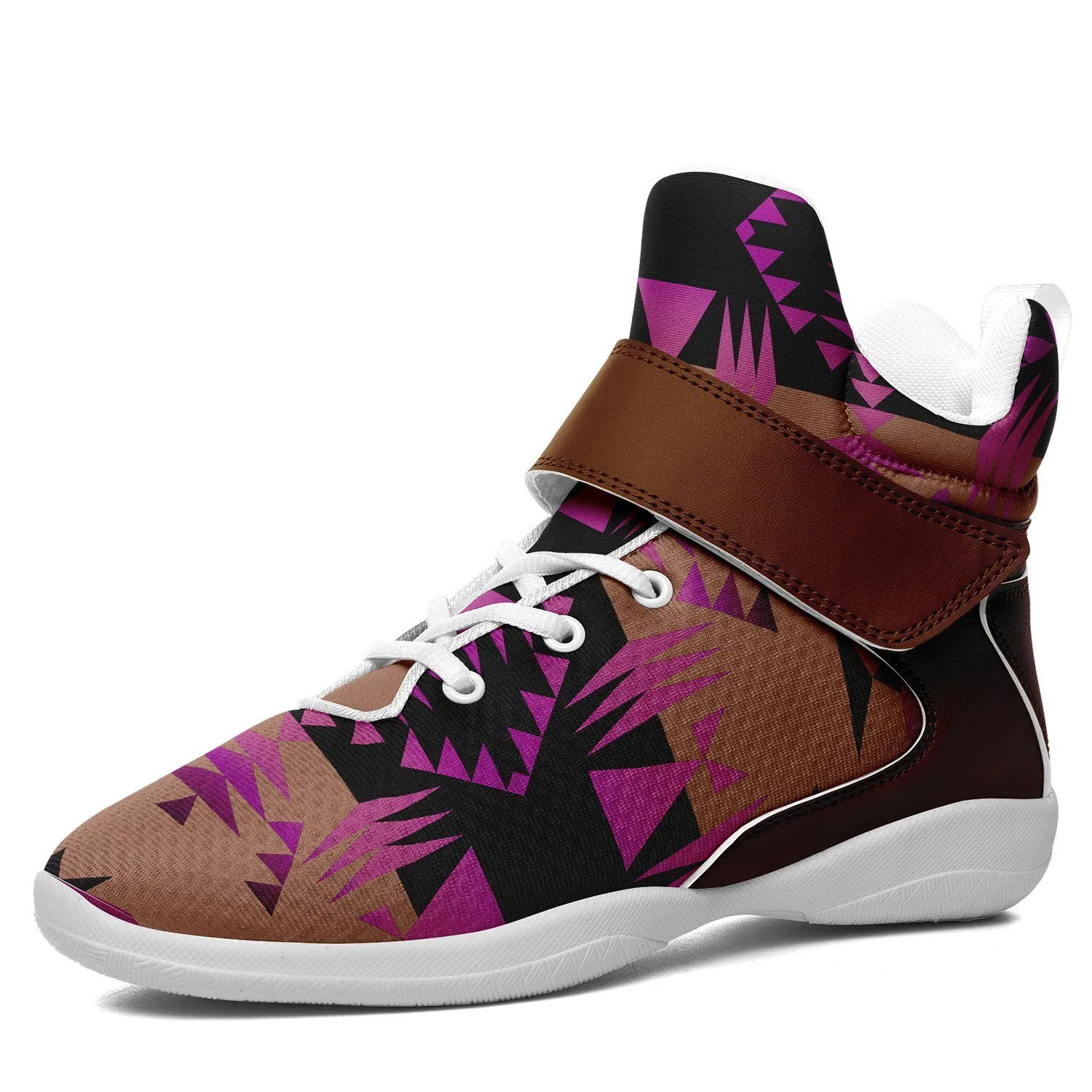 Between the Mountains Berry Ipottaa Basketball / Sport High Top Shoes - White Sole