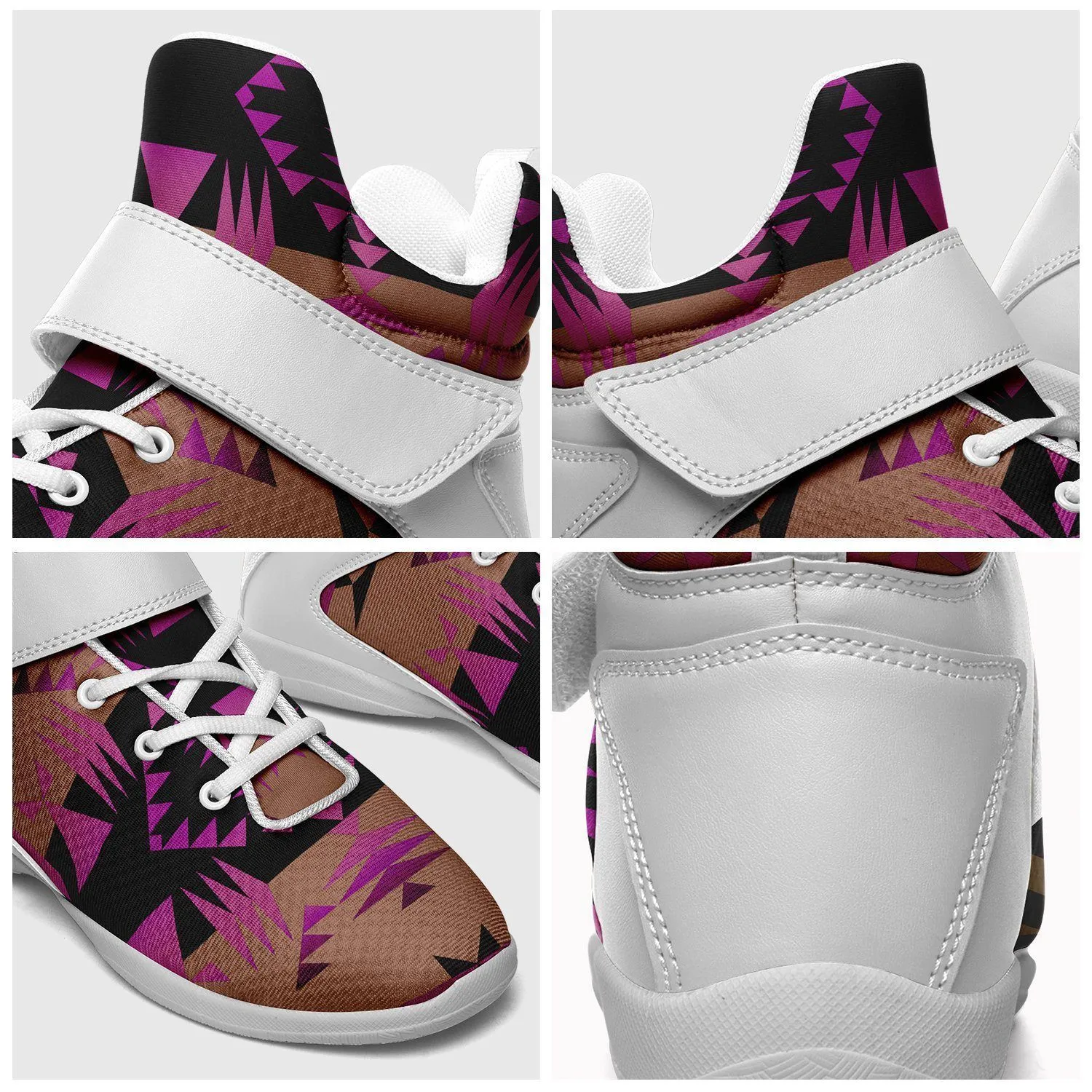 Between the Mountains Berry Ipottaa Basketball / Sport High Top Shoes - White Sole