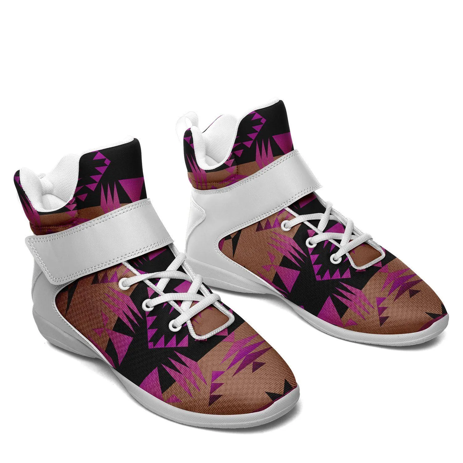 Between the Mountains Berry Ipottaa Basketball / Sport High Top Shoes - White Sole