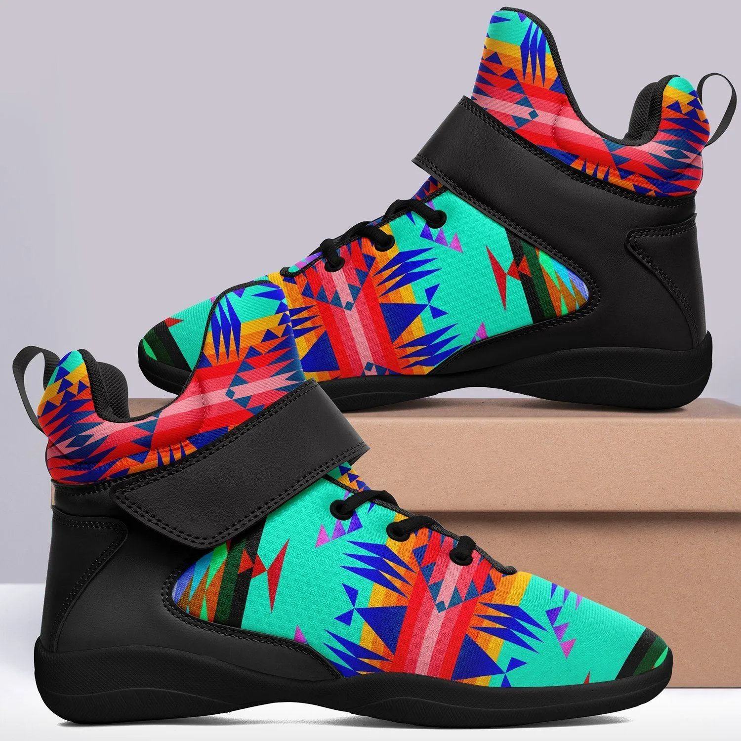 Between the Mountains Spring Ipottaa Basketball / Sport High Top Shoes - Black Sole