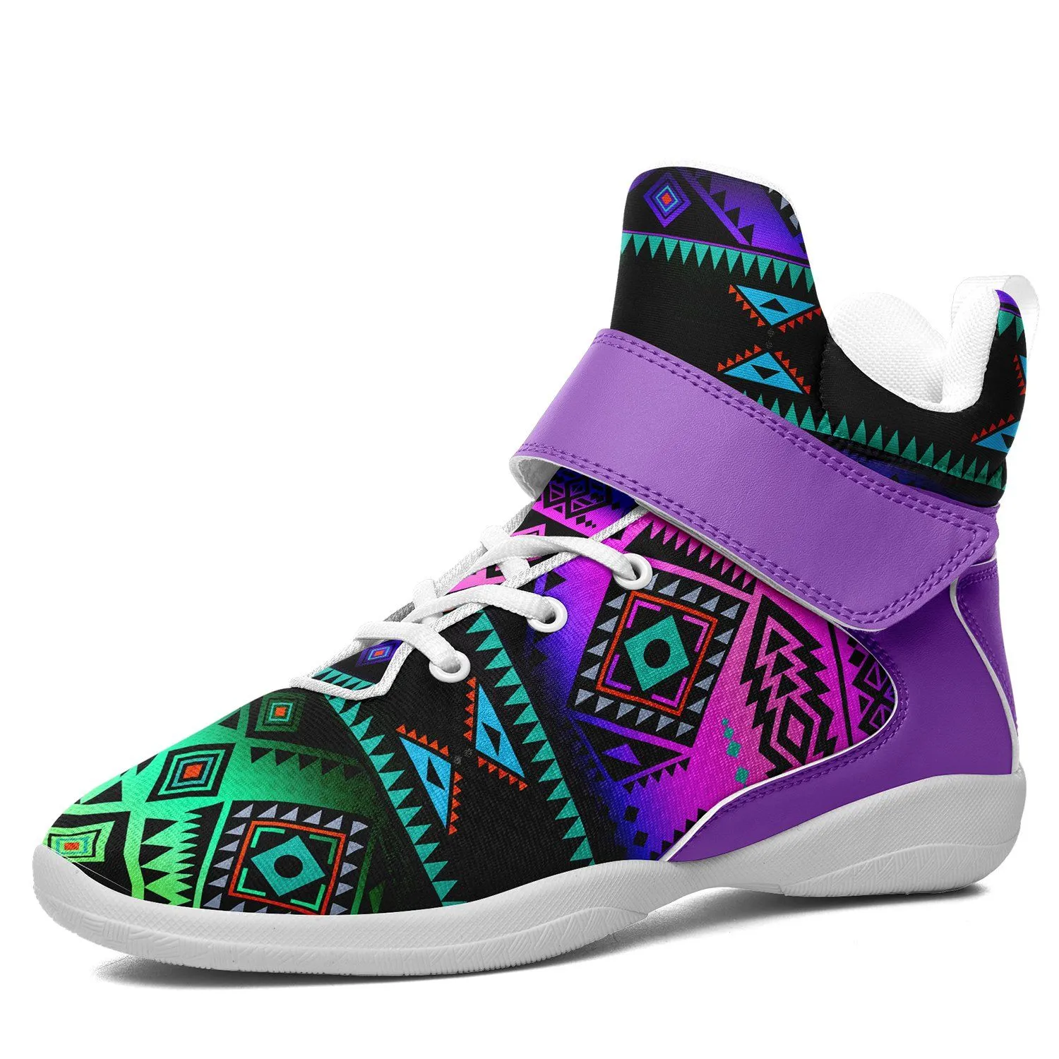 California Coast Sunrise Ipottaa Basketball / Sport High Top Shoes