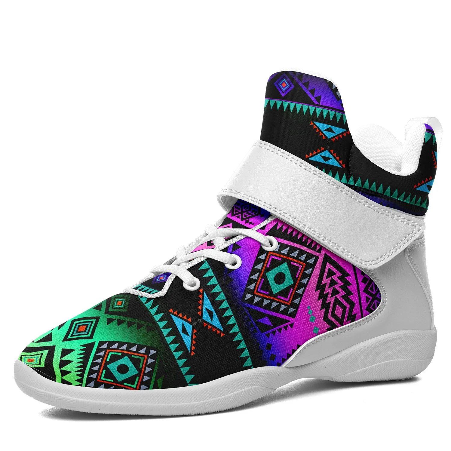 California Coast Sunrise Ipottaa Basketball / Sport High Top Shoes