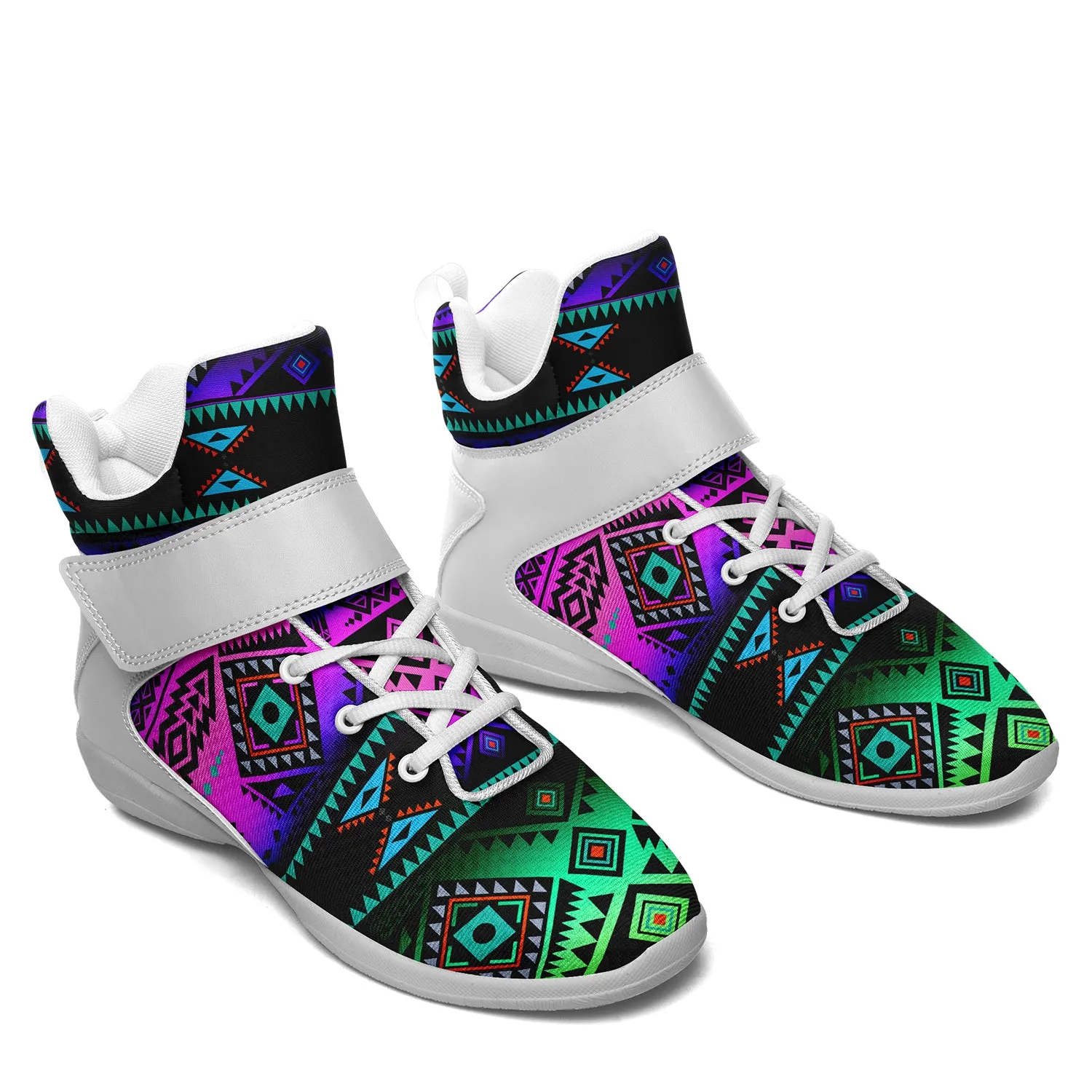 California Coast Sunrise Ipottaa Basketball / Sport High Top Shoes