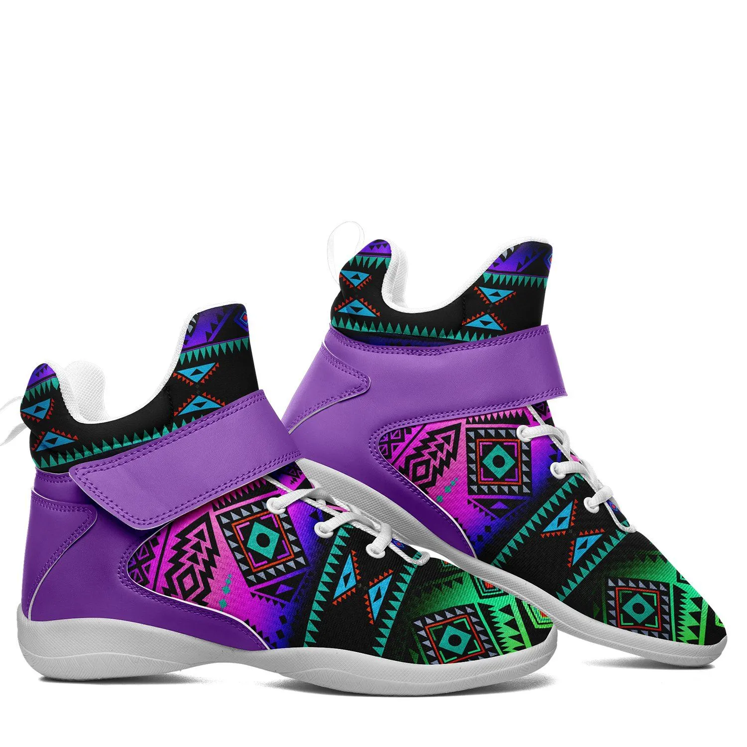 California Coast Sunrise Ipottaa Basketball / Sport High Top Shoes