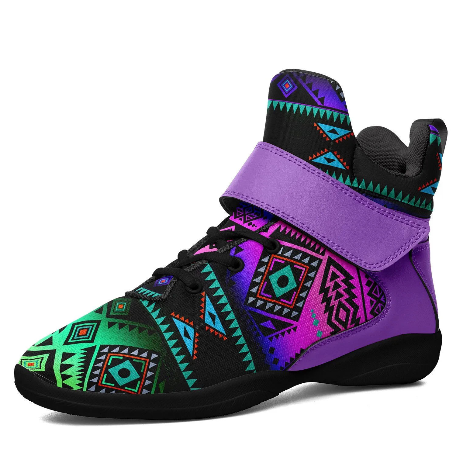 California Coast Sunrise Ipottaa Basketball / Sport High Top Shoes