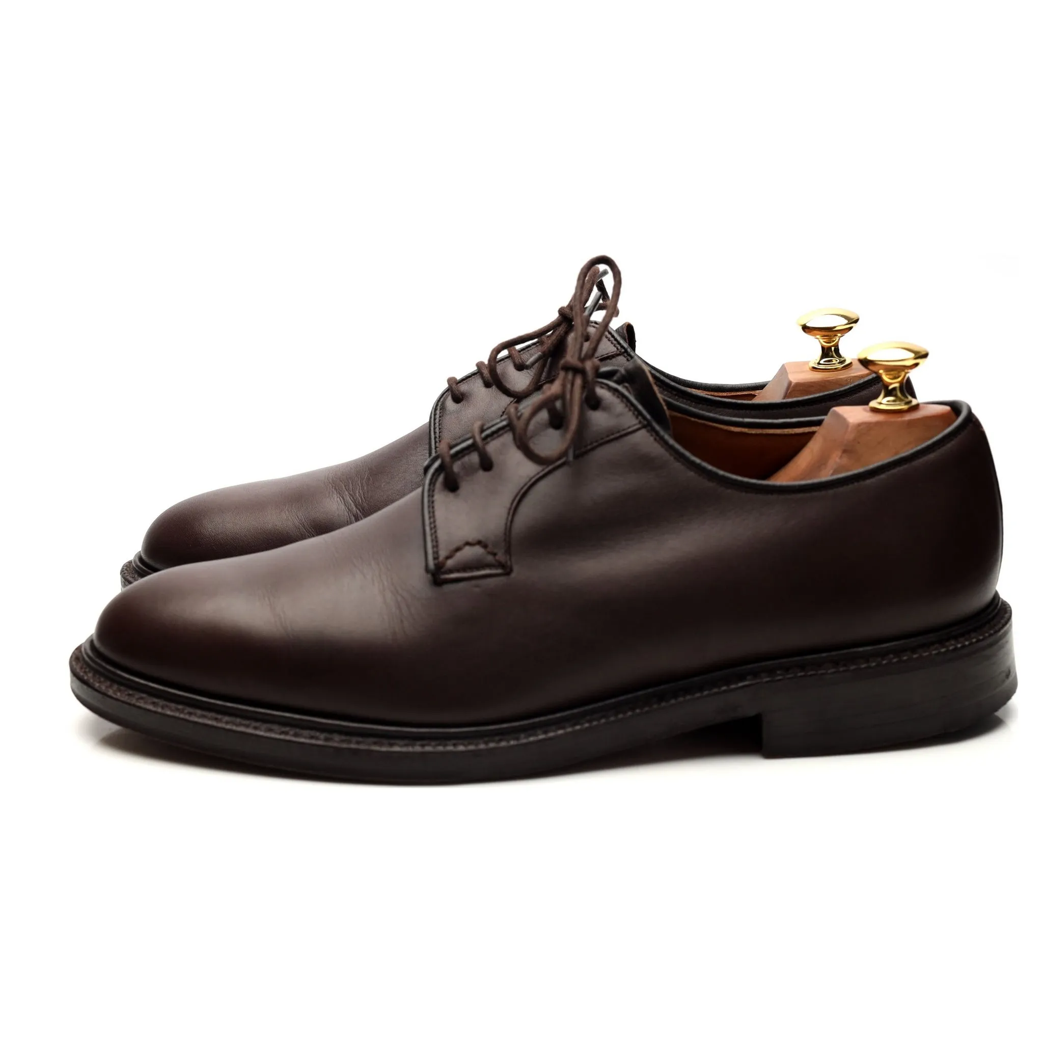 'Chapel' Dark Brown Leather Derby UK 9.5 G