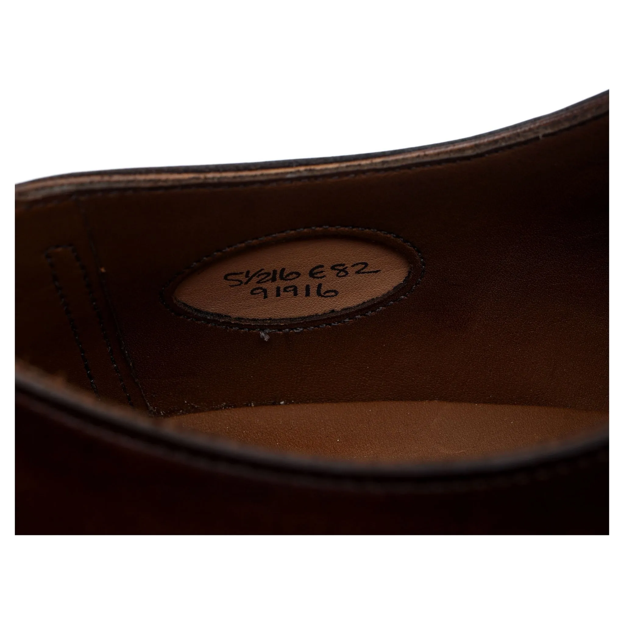 'Chelsea' Dark Brown Leather Oxford UK 5.5 E