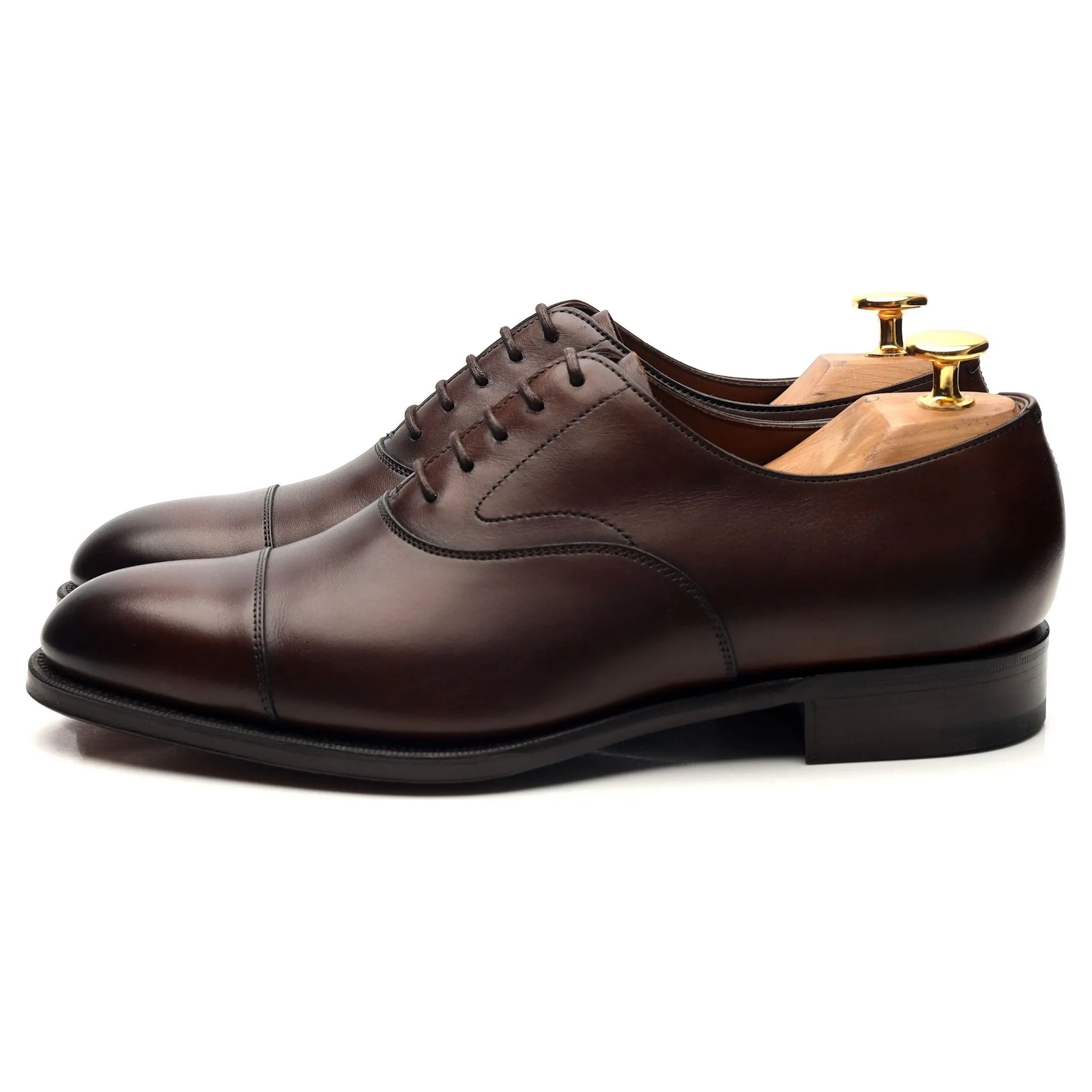 'Chelsea' Dark Brown Leather Oxford UK 5.5 E