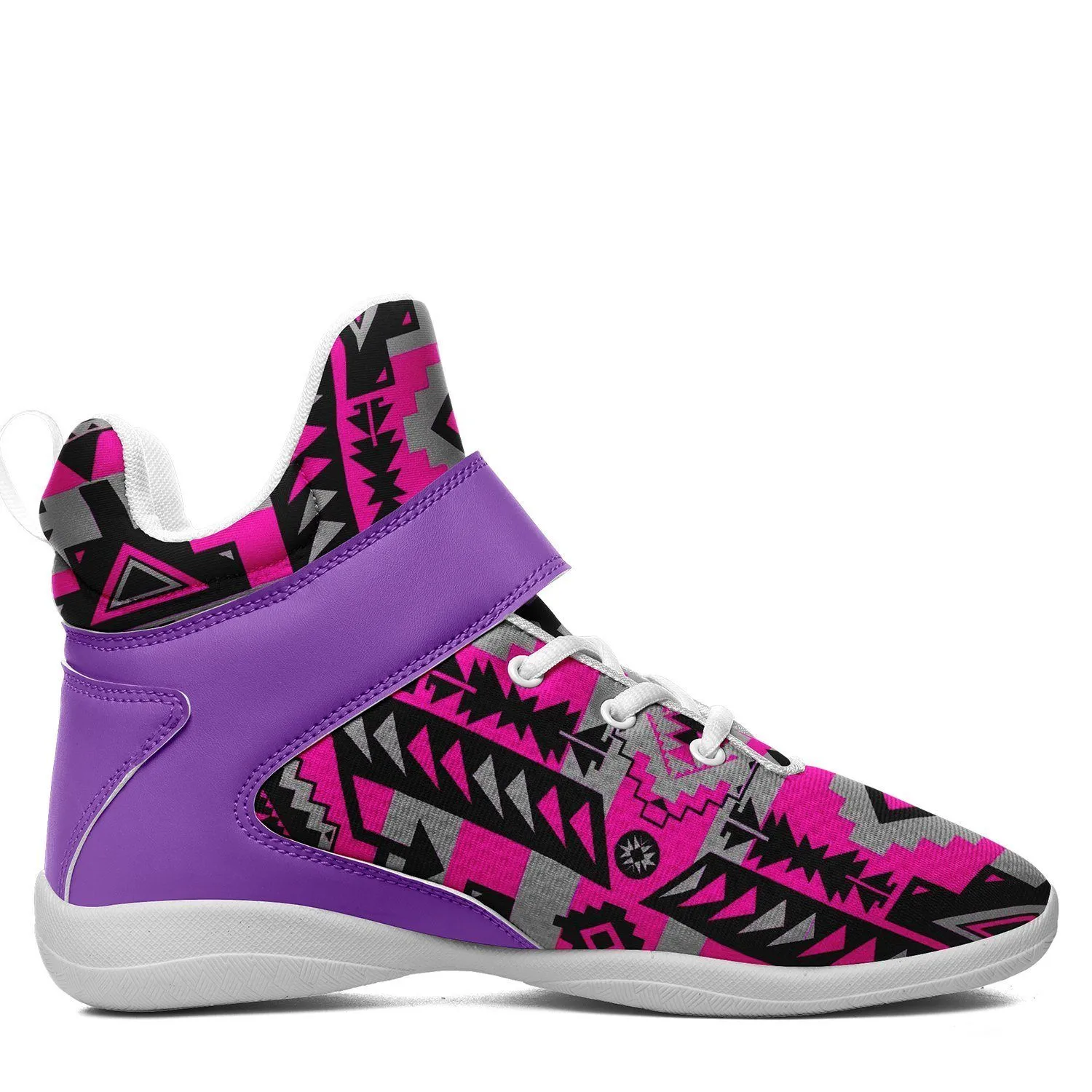 Chiefs Mountain Sunset Ipottaa Basketball / Sport High Top Shoes - White Sole