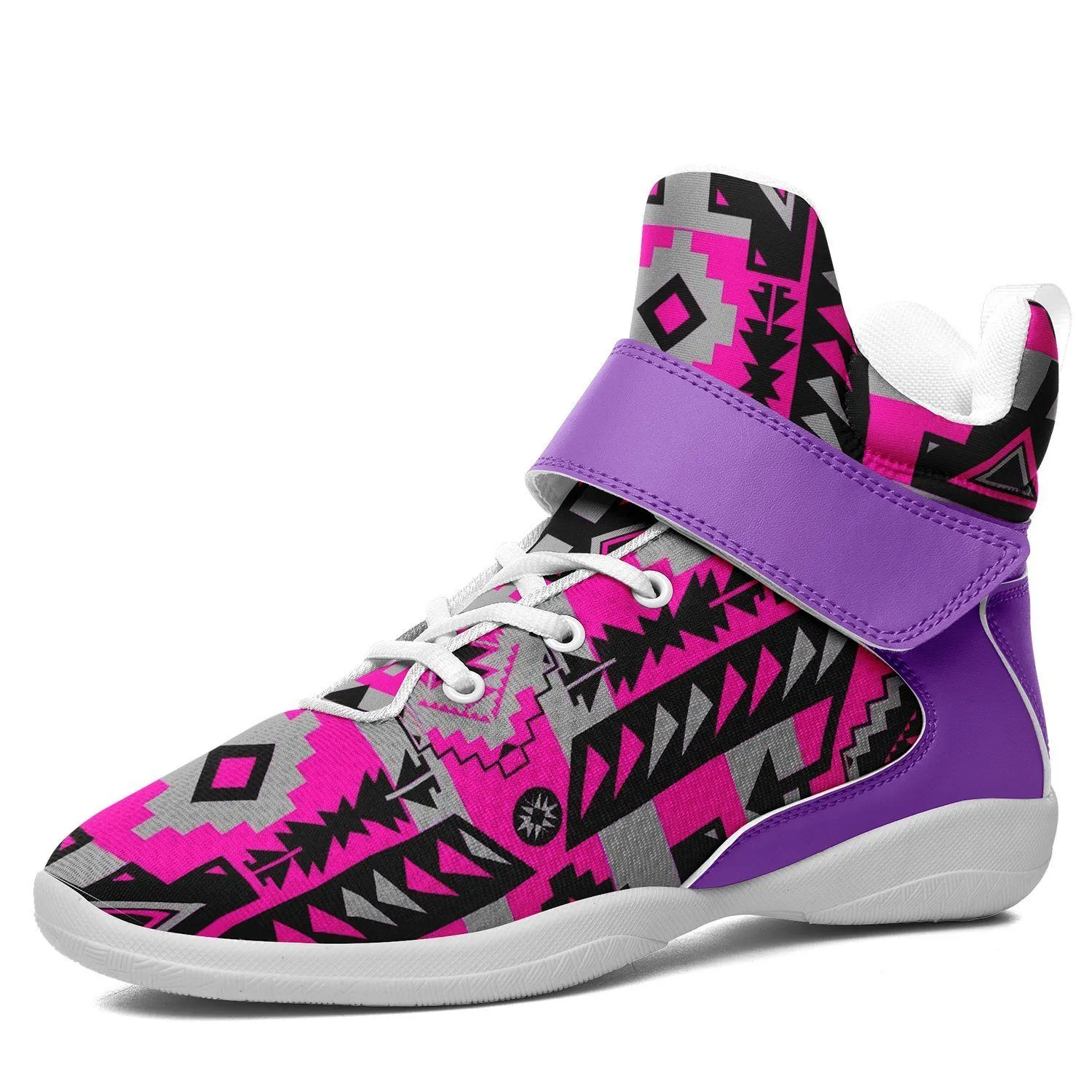 Chiefs Mountain Sunset Ipottaa Basketball / Sport High Top Shoes - White Sole