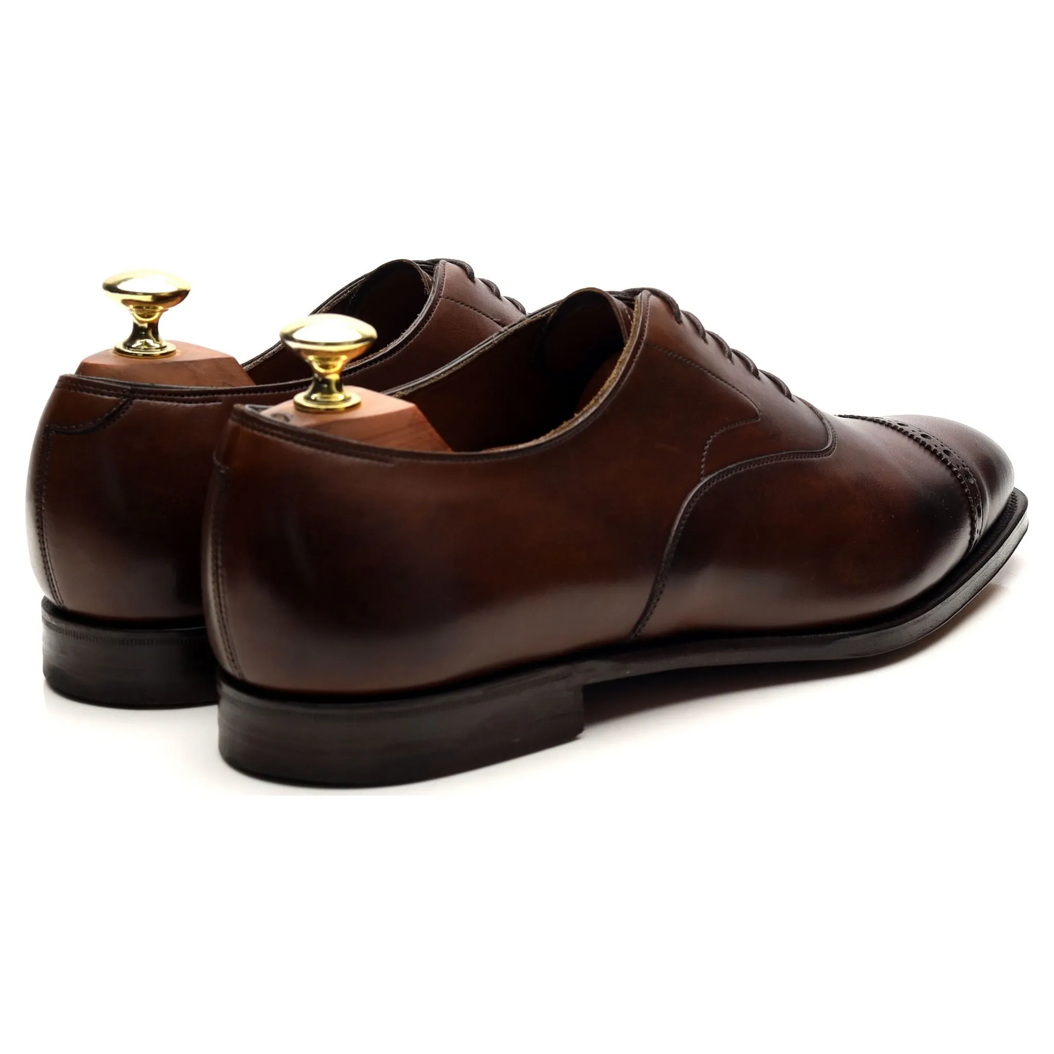 'Churchill' Dark Brown Leather Oxford UK 8.5 E