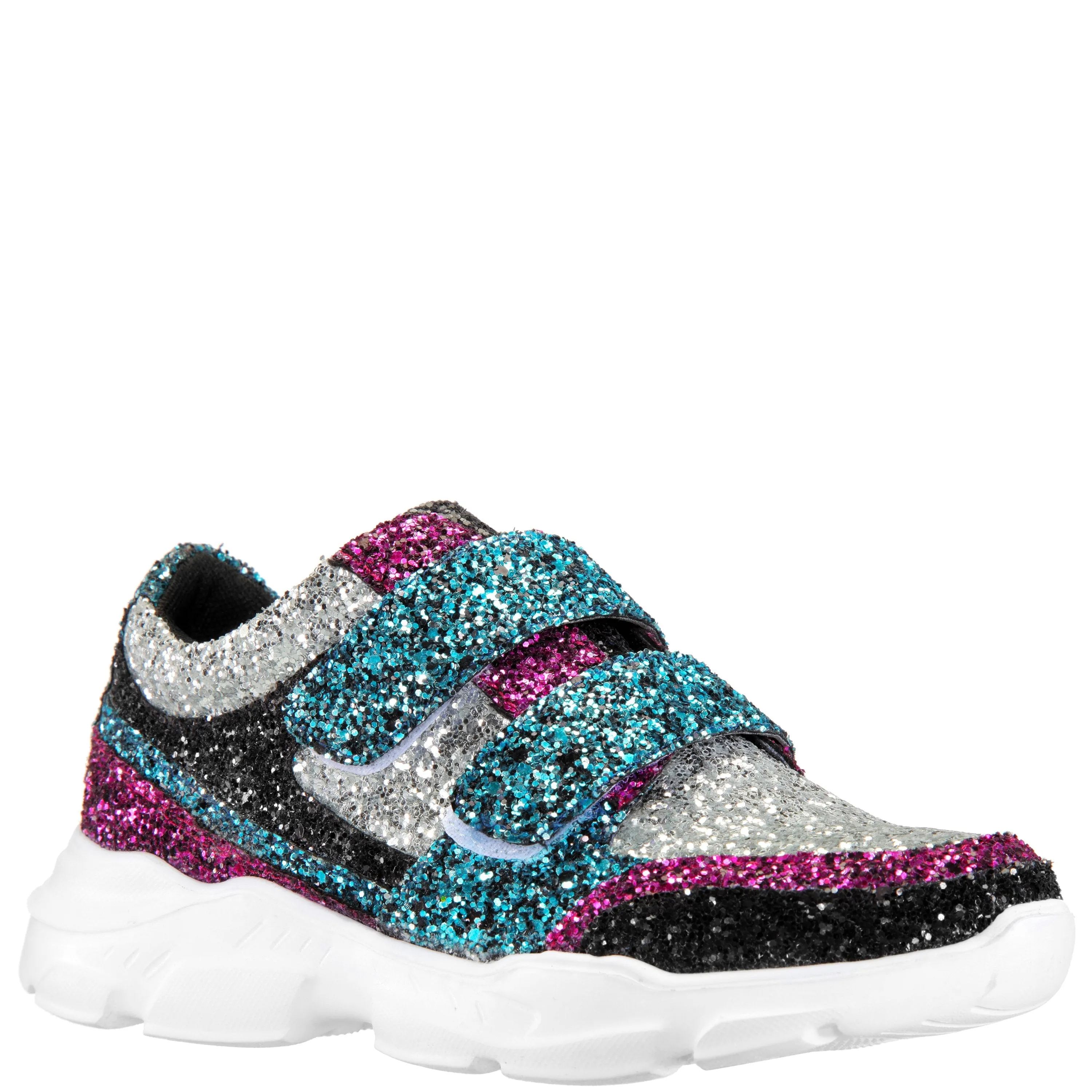 Color Block Chunky Glitter Sneaker