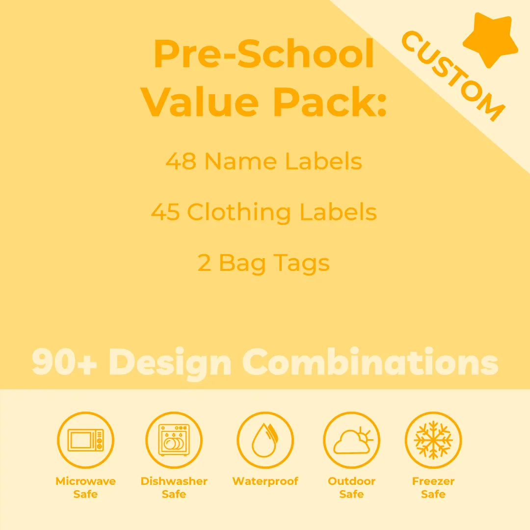 Colour Pre-School Pack - Customise your own