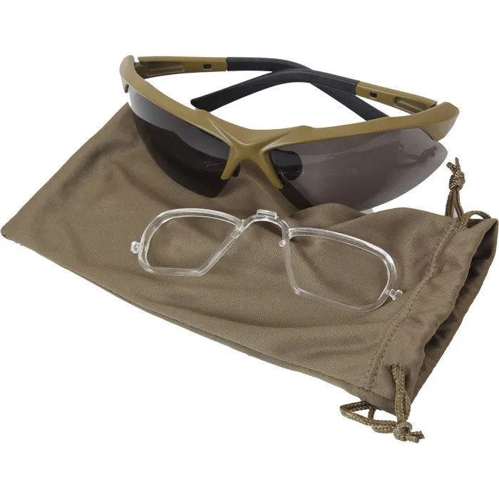 Coyote Brown - Tactical Shooting Prescription Eyewear Kit