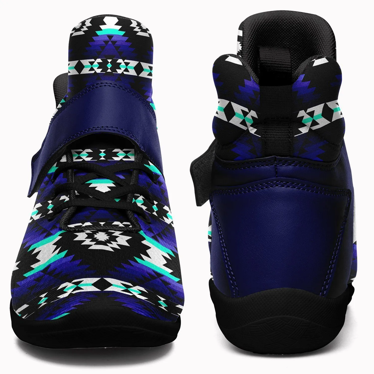 Cree Confederacy Midnight Ipottaa Basketball / Sport High Top Shoes - Black Sole