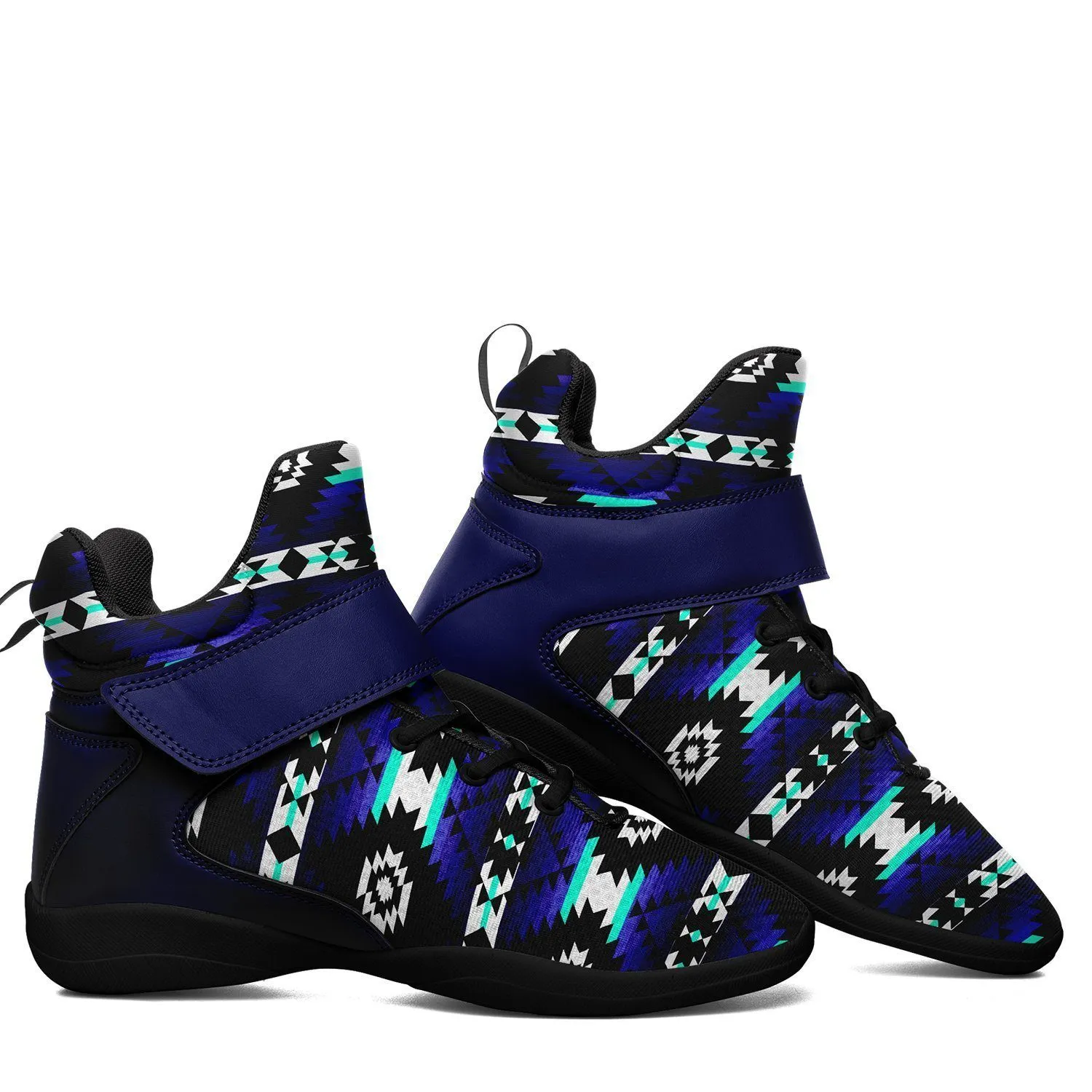 Cree Confederacy Midnight Ipottaa Basketball / Sport High Top Shoes - Black Sole