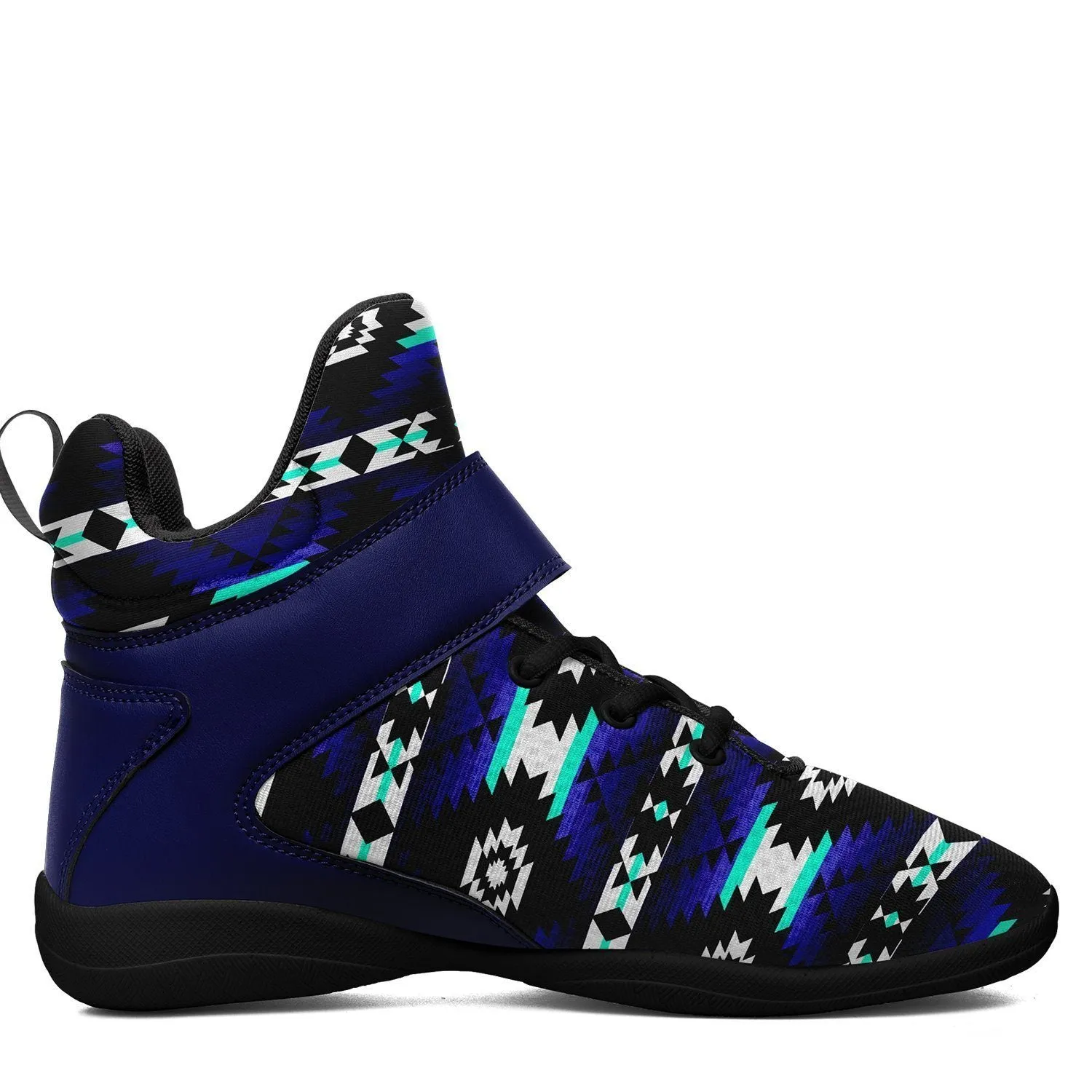 Cree Confederacy Midnight Ipottaa Basketball / Sport High Top Shoes - Black Sole