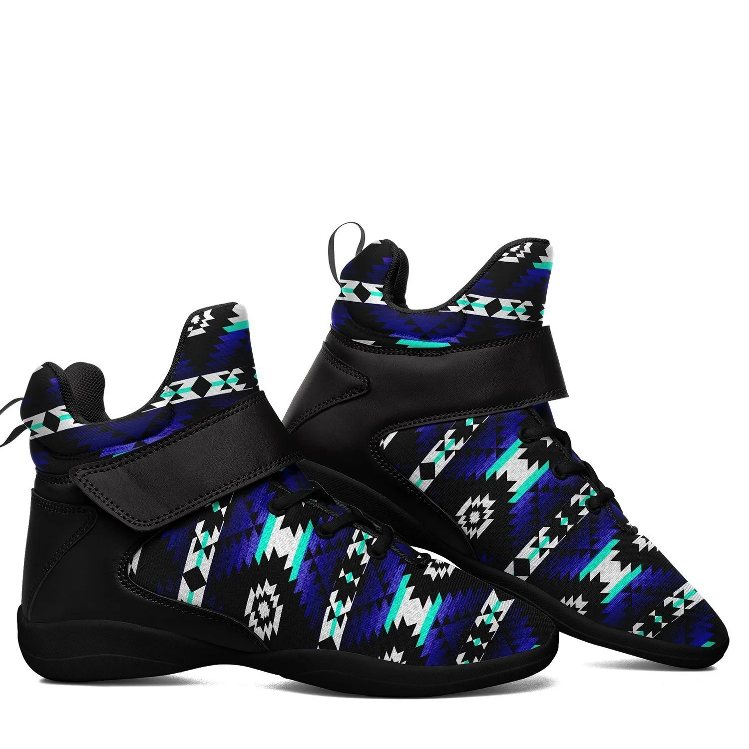 Cree Confederacy Midnight Ipottaa Basketball / Sport High Top Shoes - Black Sole