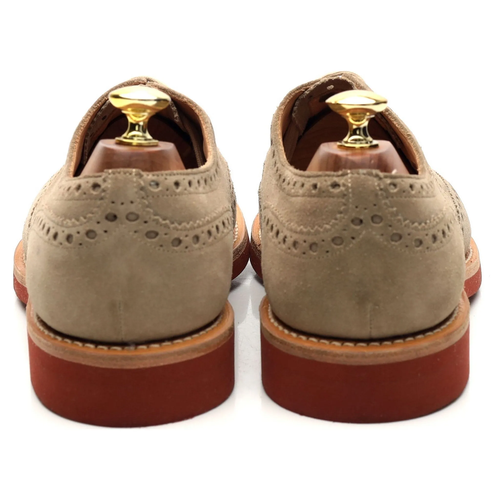 'Downton' Sand Suede Oxford Brogues UK 8.5 G