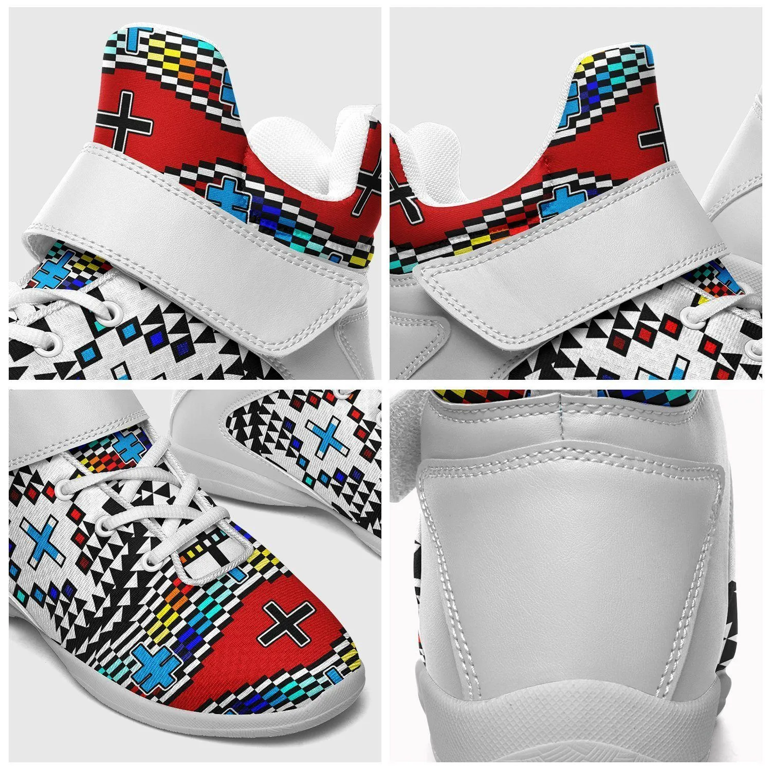 Dragonflies Ipottaa Basketball / Sport High Top Shoes - White Sole