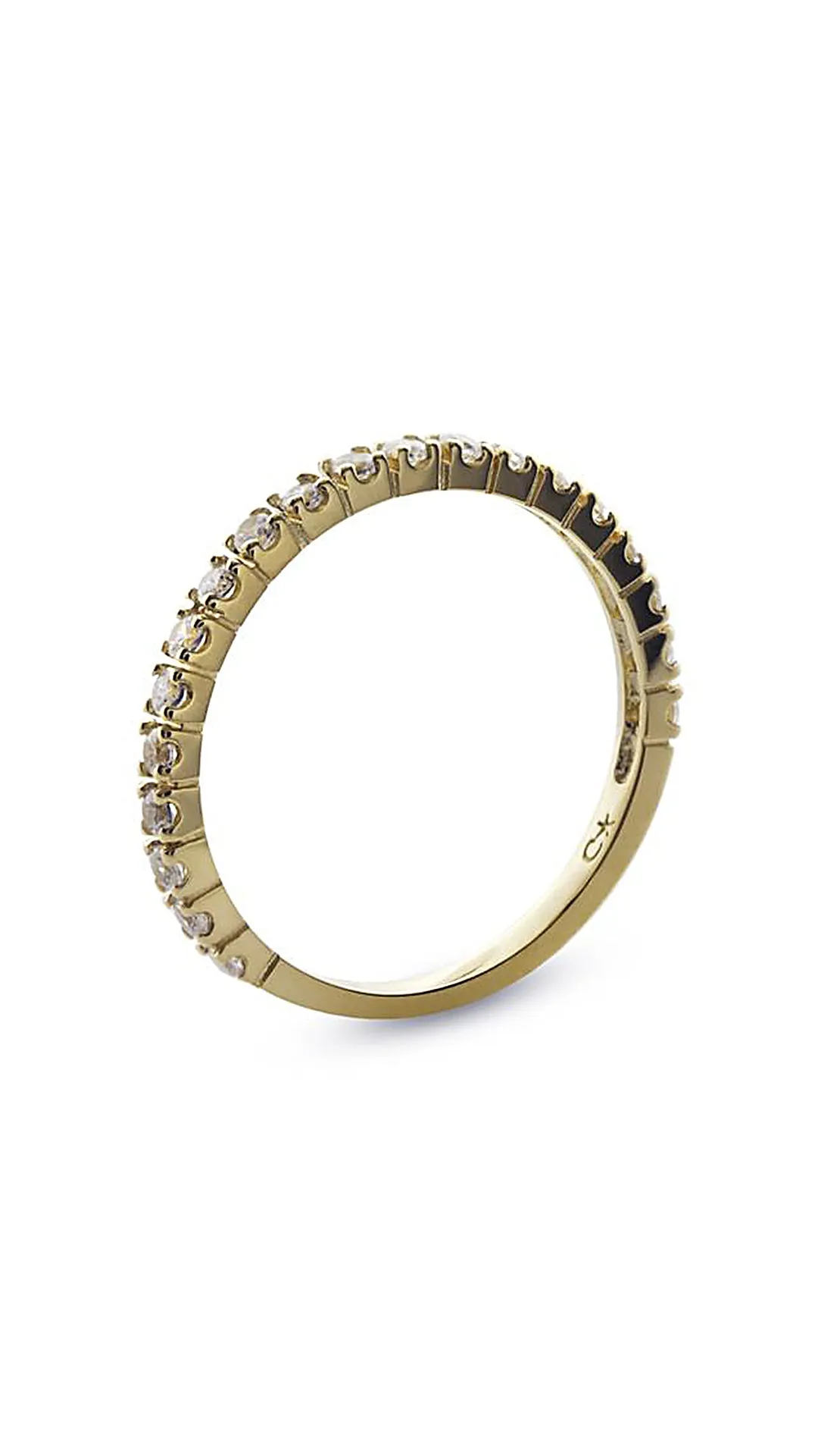 Fallon Half Eternity Ring Yellow Gold