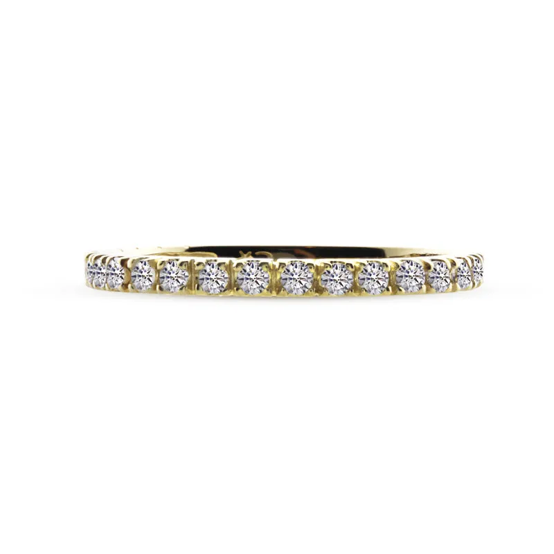 Fallon Half Eternity Ring Yellow Gold