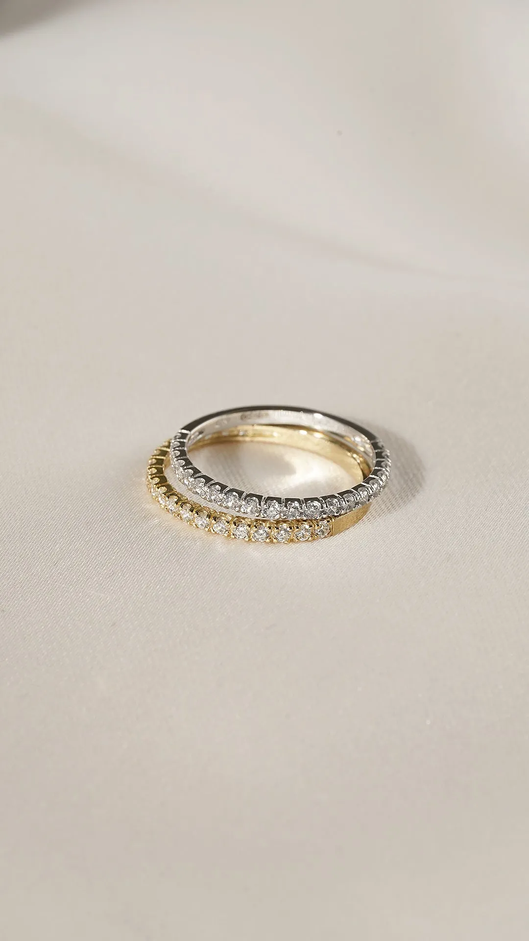 Fallon Half Eternity Ring Yellow Gold