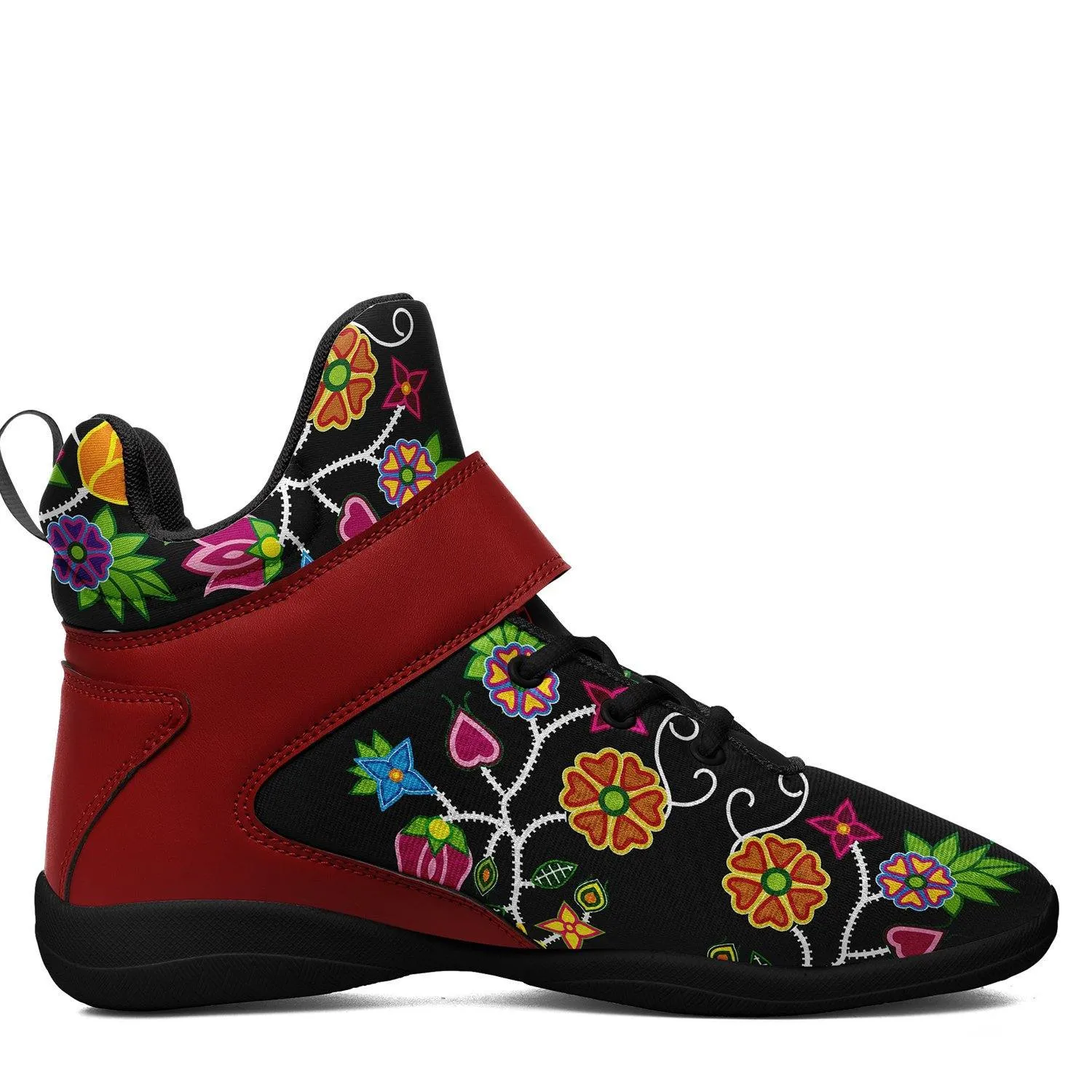 Floral Beadwork Kid's Ipottaa Basketball / Sport High Top Shoes