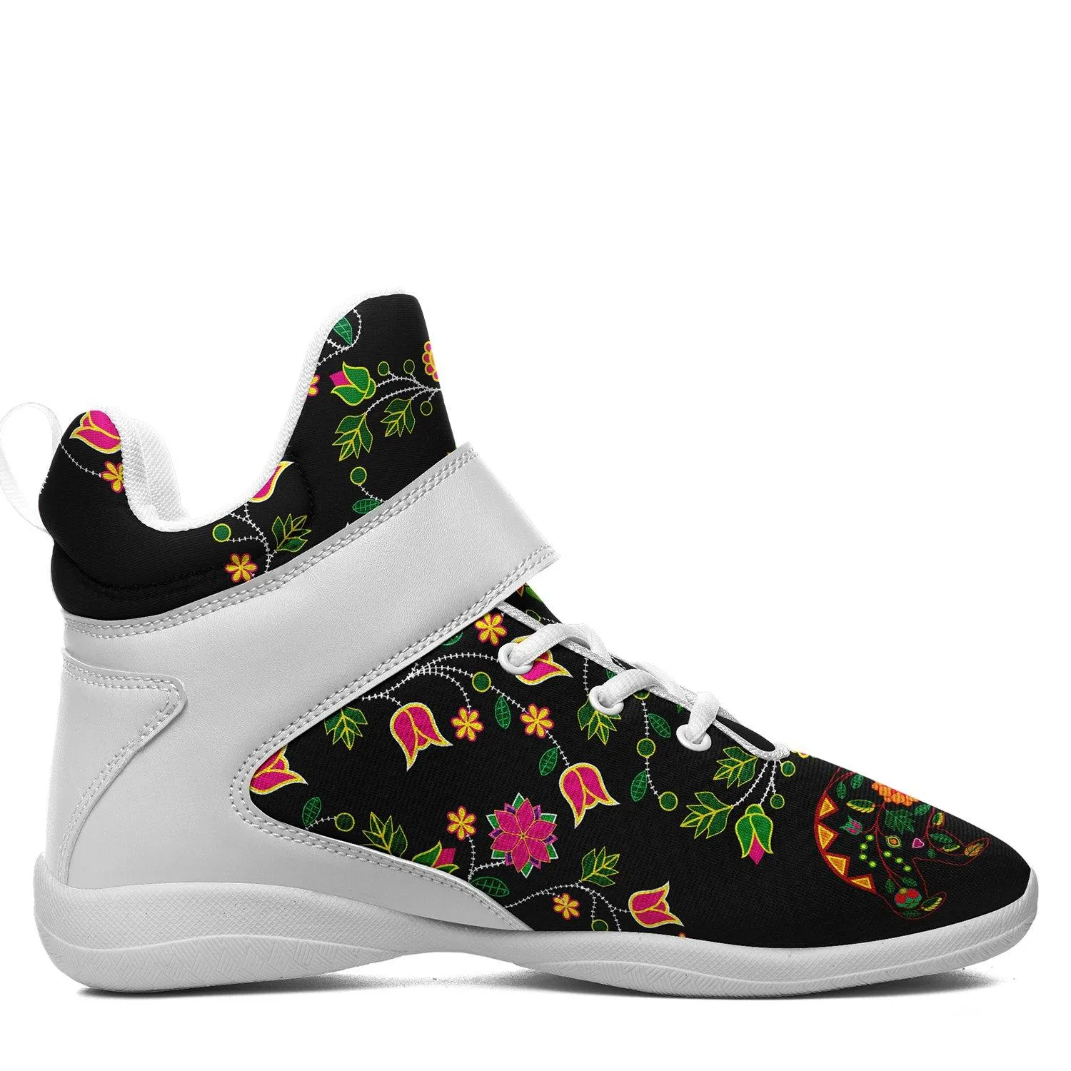 Floral Bear Kid's Ipottaa Basketball / Sport High Top Shoes