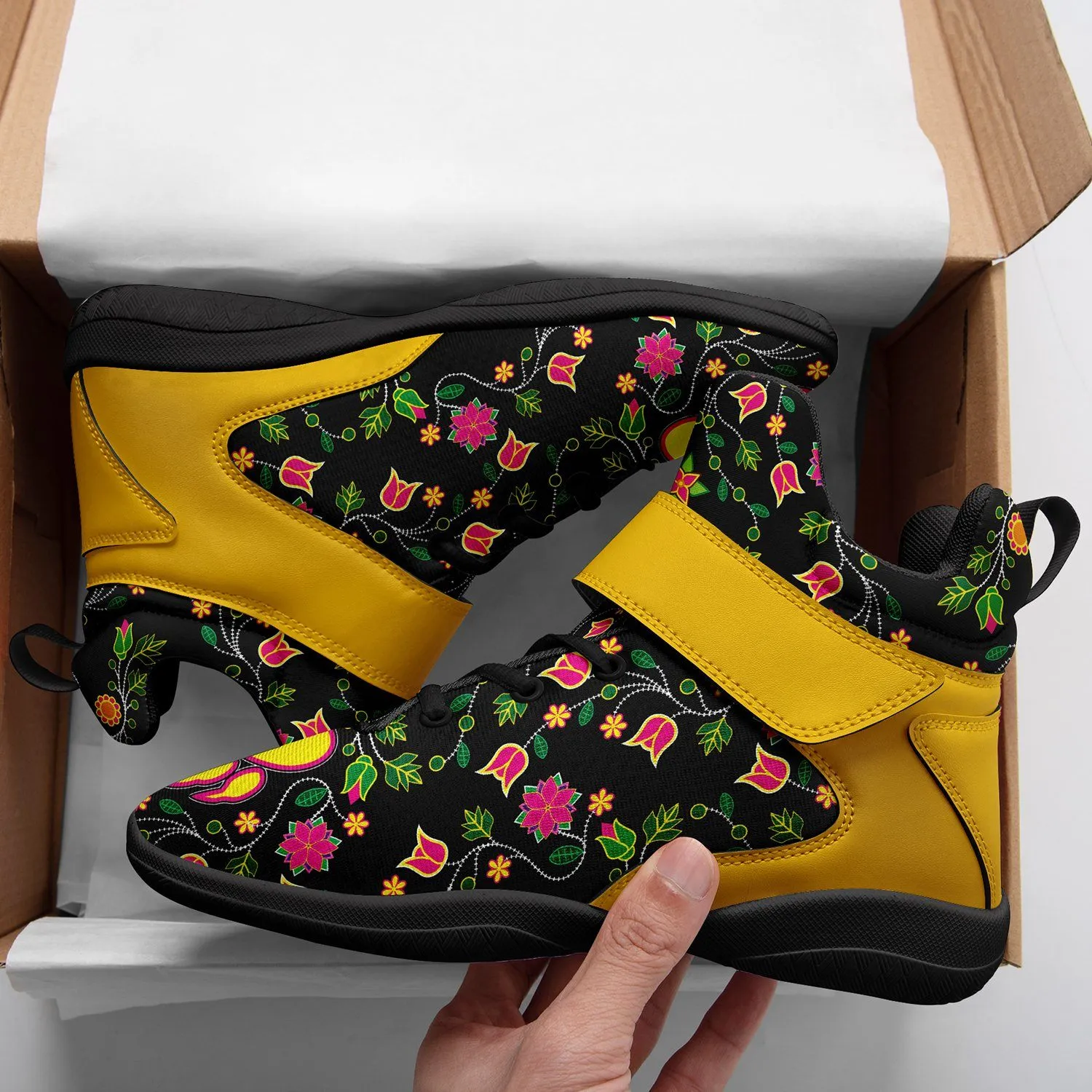 Floral Bearpaw Ipottaa Basketball / Sport High Top Shoes