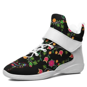 Floral Wolf Ipottaa Basketball / Sport High Top Shoes - White Sole