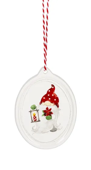 Ganz Holiday Gnome Ornament- Lantern