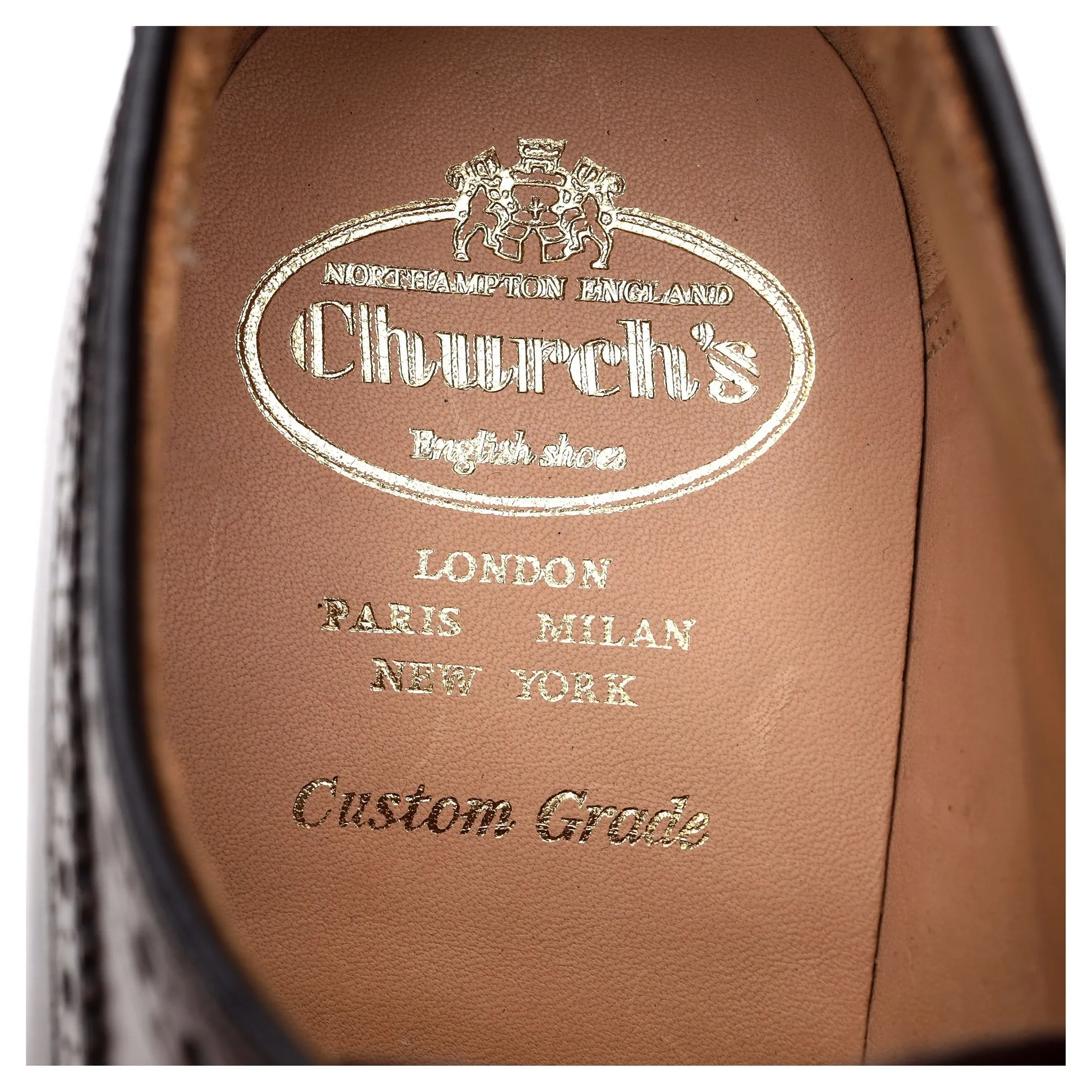 'Grafton' Brown Leather Derby Brogues UK 8 G