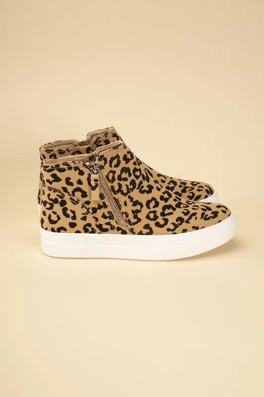 HIGH TOP LEOPARD SNEAKERS