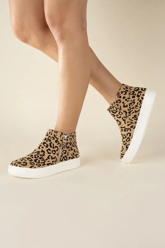 HIGH TOP LEOPARD SNEAKERS