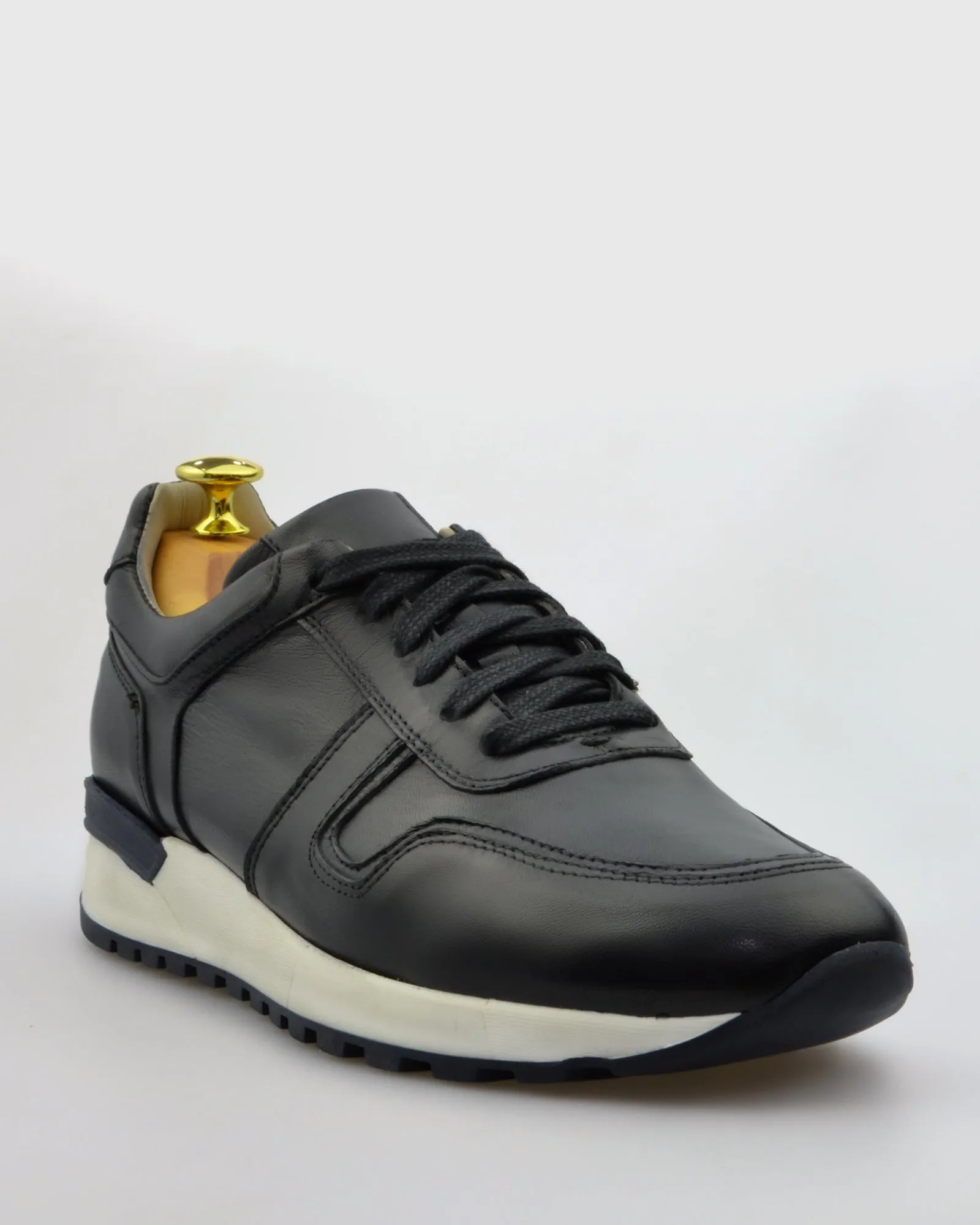 IMASCHI 3989 IMA BLACK LEATHER SNEAKER